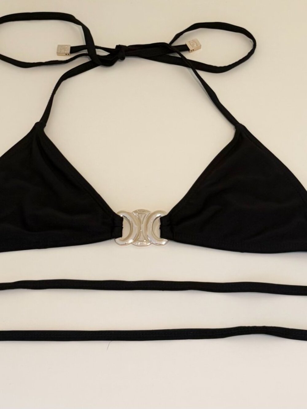 Celine Black String Bikini - Picture 2 of 5